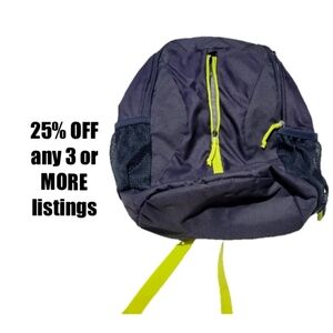 Backpack School Bag Travel Work Carryall Carry-On Gray Lime Neon Case Logic